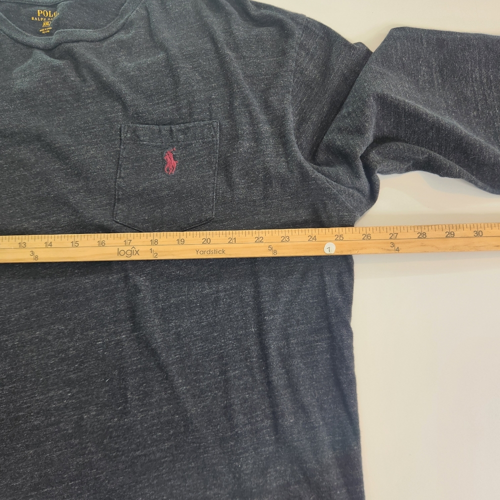 Polo Ralph Lauren Men's T-Shirt Long Sleeve Size XXL Cotton Grey - Picture 4 of 8